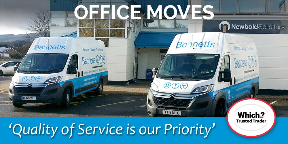 Bennetts Removals safetly moving your office